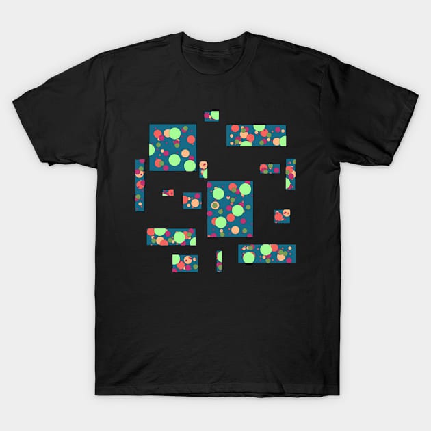 Abstract square pattern T-Shirt by Mushcan